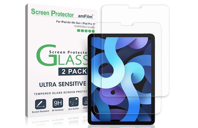 4. amFilm Glass Screen Protector for iPad Air 4