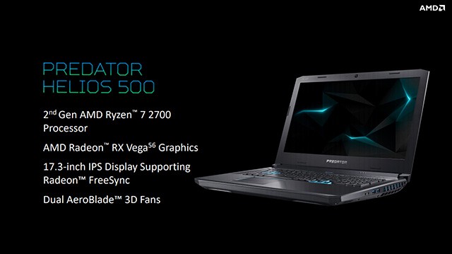 Acer Predator Helios 500 với AMD Ryzen
