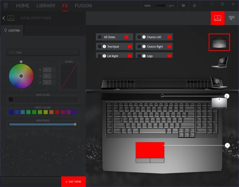 Alienware Command Center trên Alienware 17 R5