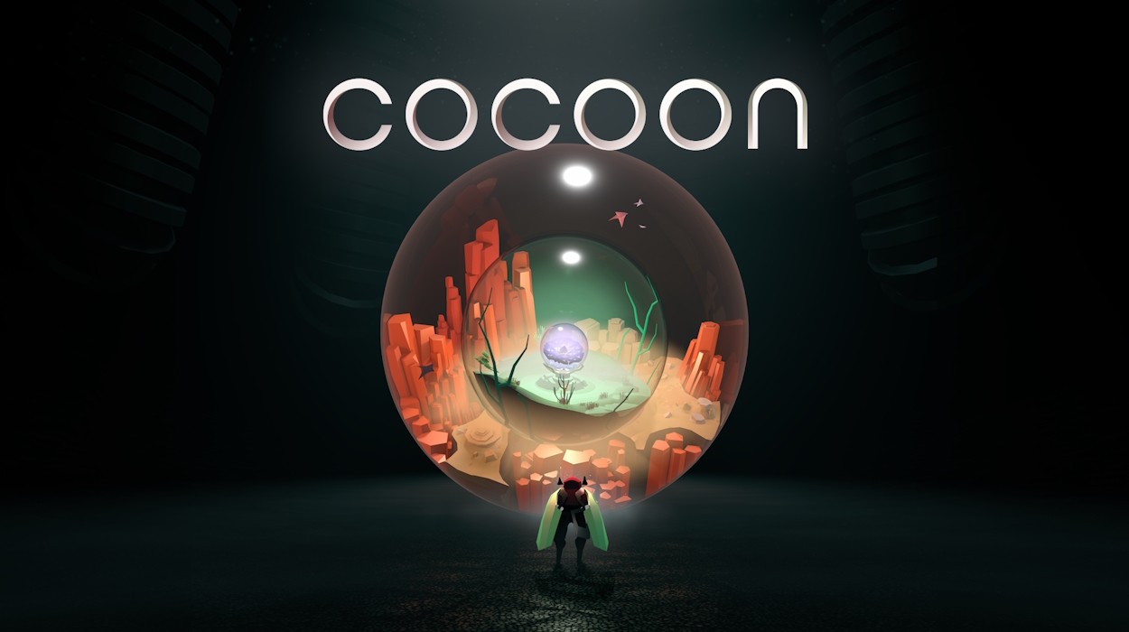 Ảnh bìa Cocoon trong Sự Kiện Giảm Giá Mùa Xuân Steam 2025 với hình ảnh thế giới đa chiều và sinh vật kỳ lạ