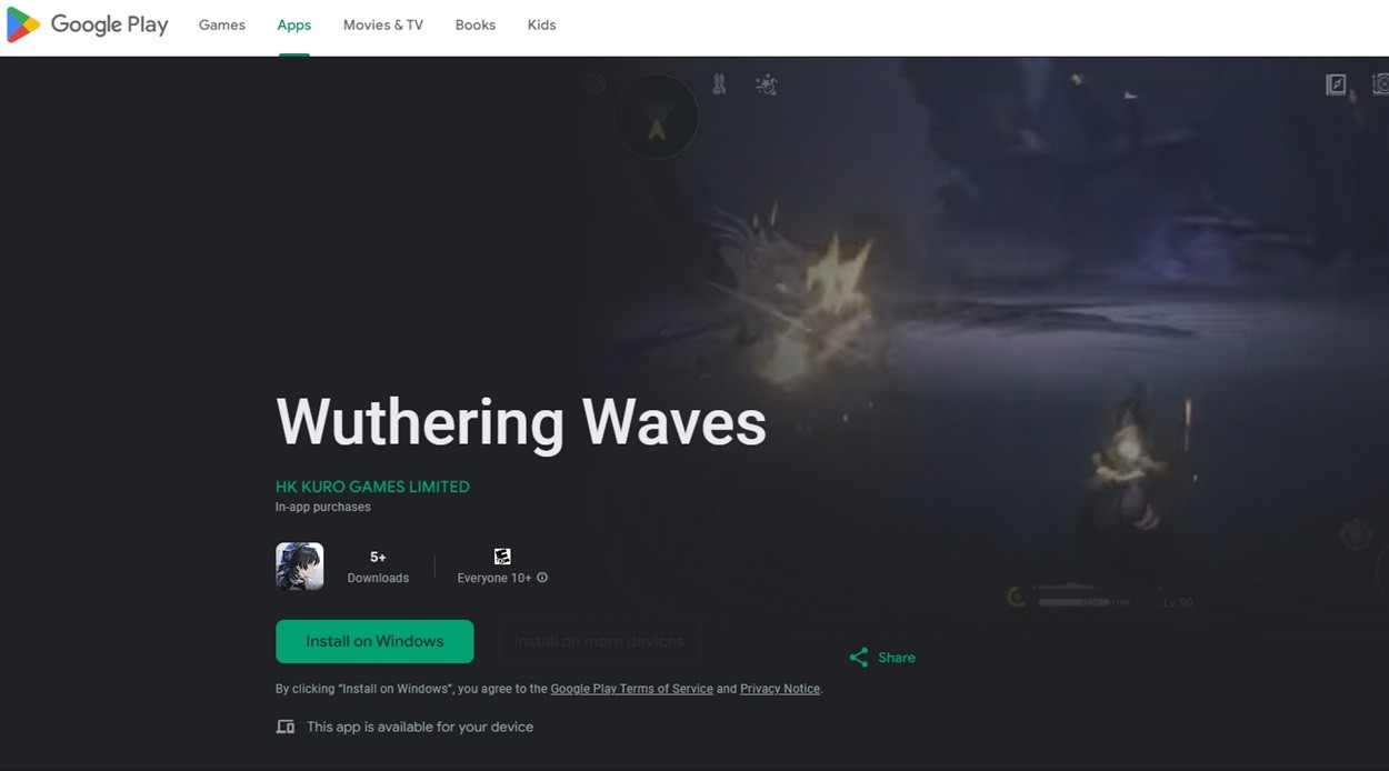 Ảnh chụp màn hình bước 1 tải Wuthering Waves Launcher trên PC