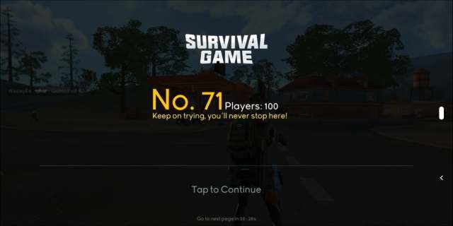 Ảnh chụp màn hình giao diện HUD trong Survival Game