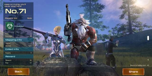 Ảnh chụp màn hình nhân vật đi bộ trên mặt nước trong Survival Game