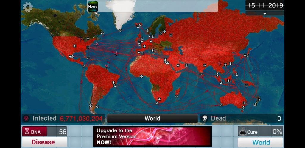 Ảnh chụp màn hình Plague Inc.