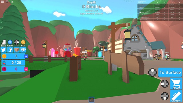Ảnh chụp màn hình Roblox, một nền tảng trò chơi trực tuyến nơi người dùng có thể tạo và chia sẻ trò chơi