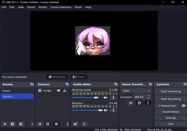 Ảnh GIF động trong OBS Studio giúp buổi stream trở nên sống động hơn.