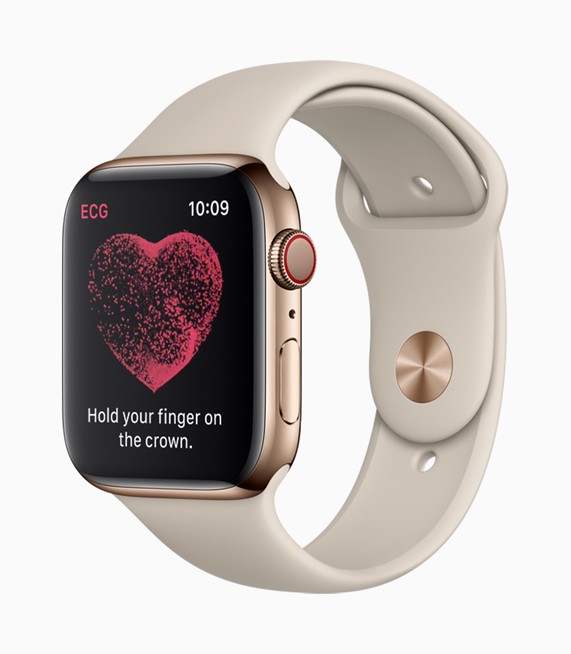 Apple Watch Series 4 với chức năng đo nhịp tim ECG