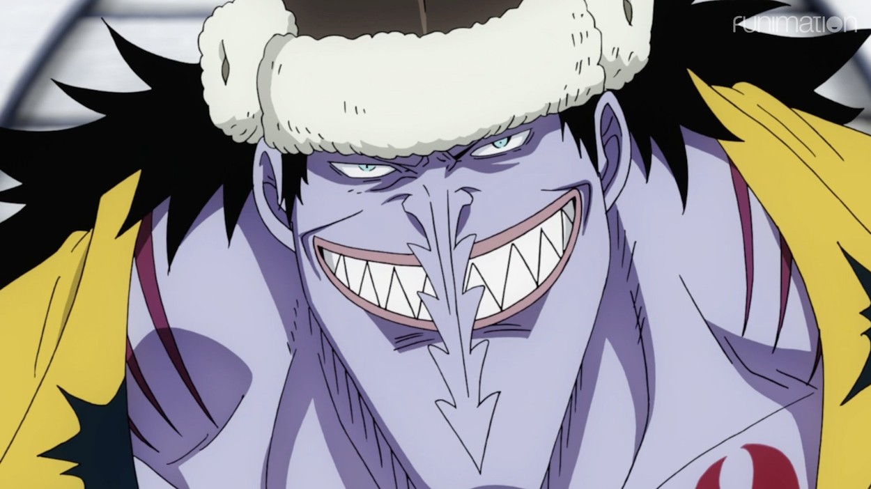 Arlong cười nham hiểm trong anime One Piece