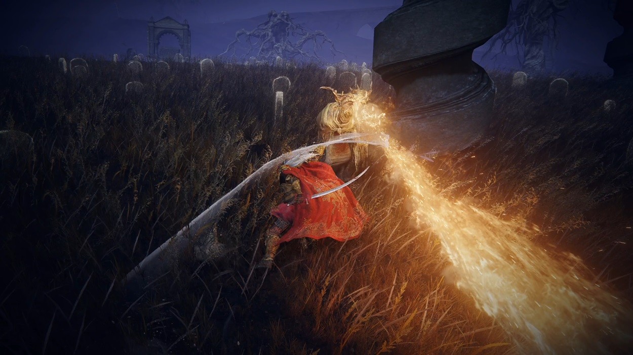 Ash of War Blind Spot cho Backhand Blade trong Elden Ring