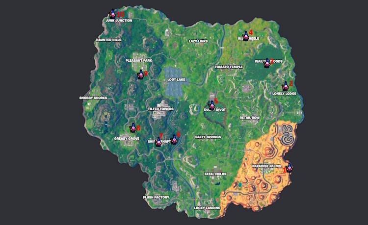 Tất tần tật vị trí Gnomes ẩn trên bản đồ Fortnite OG (Cập nhật 2025)