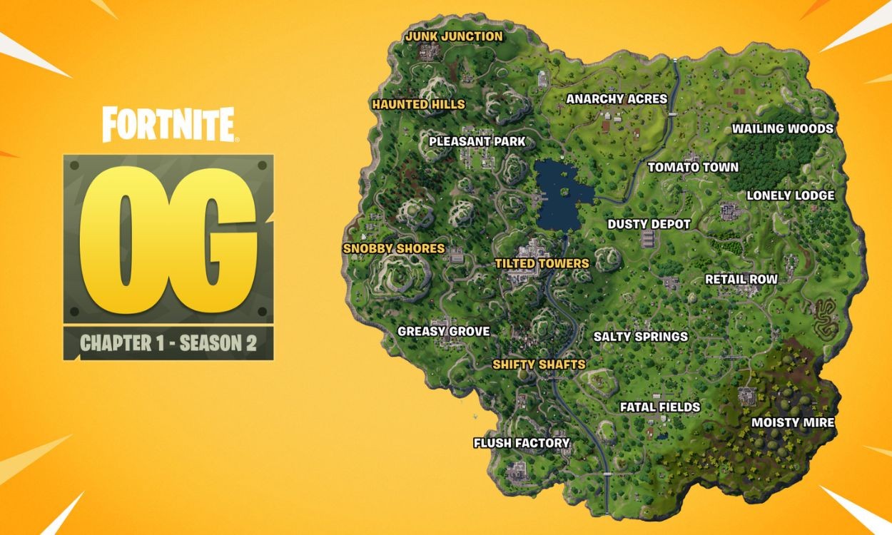Bản đồ Fortnite OG Chương 1 Phần 2: Sự Trở Lại Của Tilted Towers