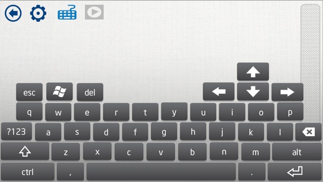 Bàn phím ảo trên ứng dụng Intel Remote Keyboard