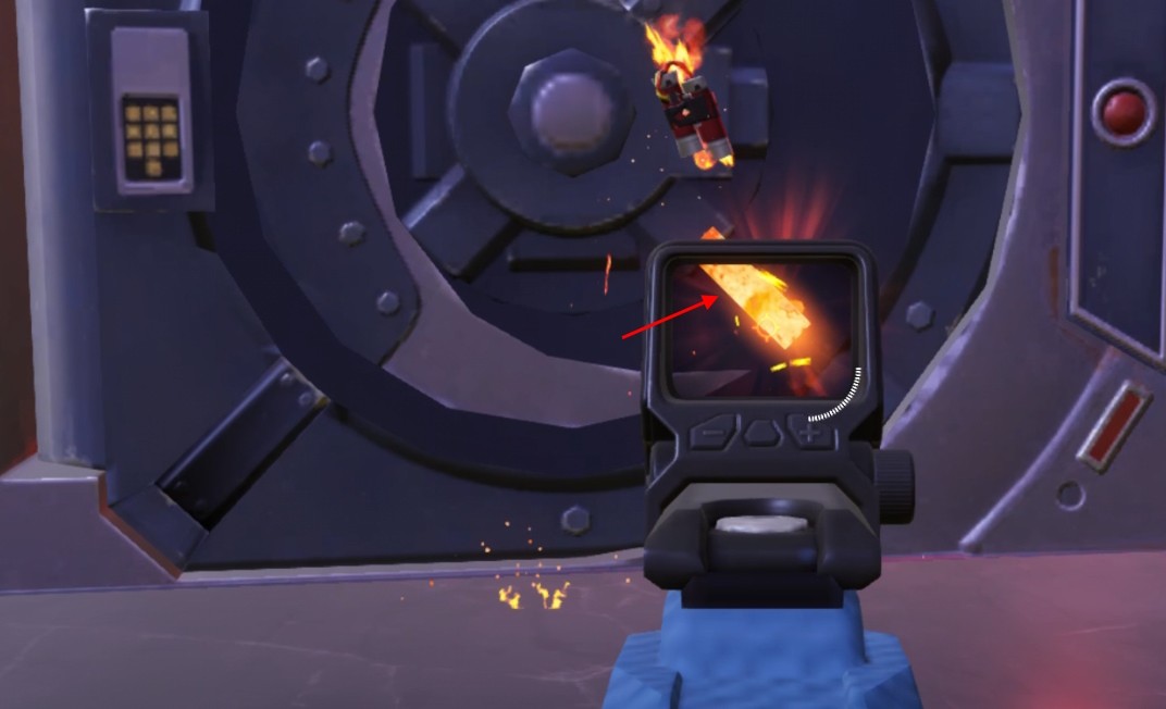 Bắn vào kho báu bị nứt trong bản cập nhật Fortnite