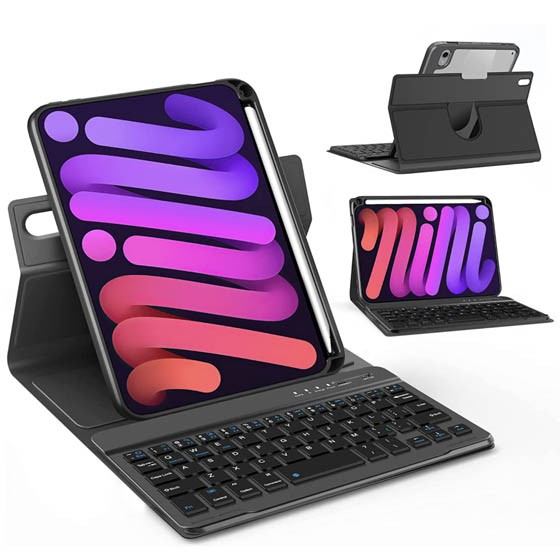 Bao da bàn phím xoay IVSOTEK cho iPad mini 6