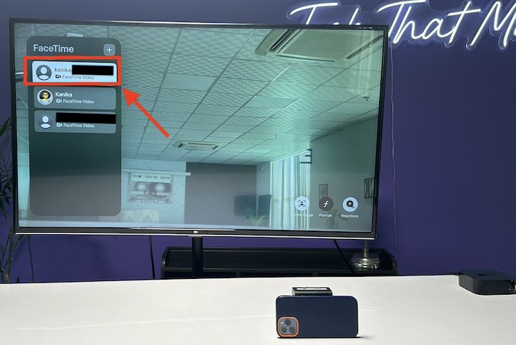 Bắt đầu cuộc gọi FaceTime trên Apple TV