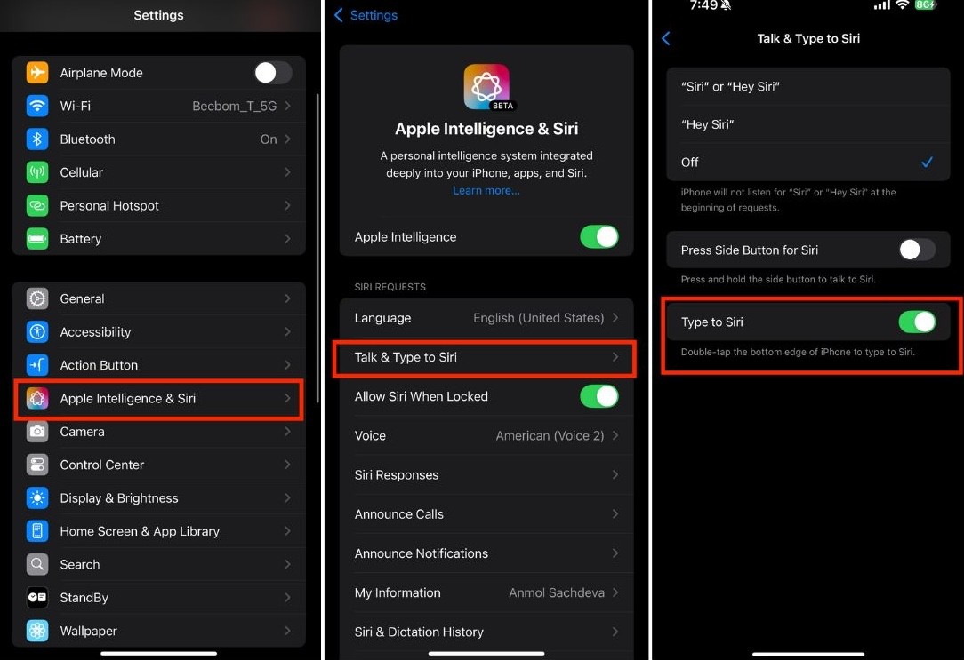 Kích Hoạt và Sử Dụng Tính Năng “Nhập Cho Siri” trên iPhone và Mac