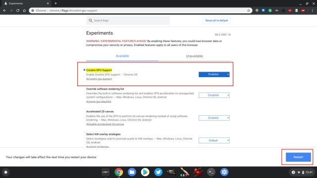Bật tăng tốc GPU trên Chromebook