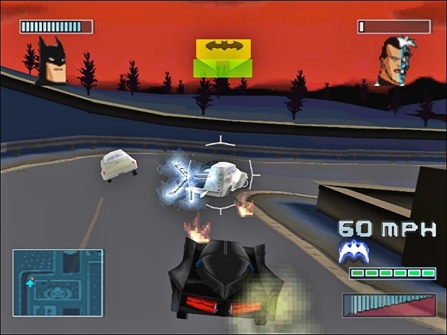 Batman: Gotham City Racer - Lái Batmobile trên những con phố Gotham và truy đuổi tội phạm trong tựa game đua xe hành động cổ điển.