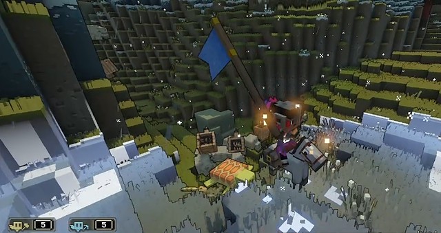 Biểu ngữ can đảm trong Minecraft Legends