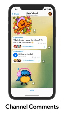 Bình luận kênh trên Telegram