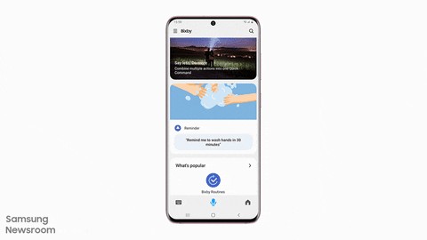 Bixby nhóm lệnh và giảm thiểu gián đoạn