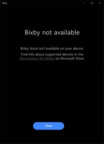 Bixby trên Windows 11 không tương thích với thiết bị không phải Samsung