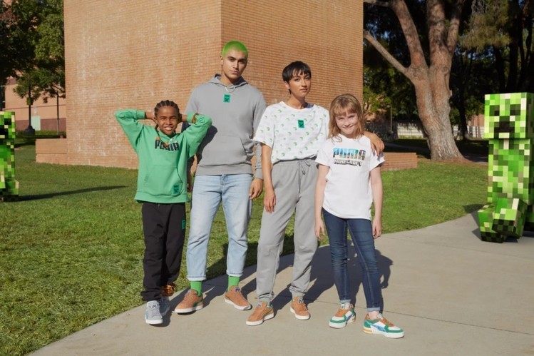 Bộ Sưu Tập Puma x Minecraft: Thể hiện phong cách Minecraft của bạn với bộ sưu tập quần áo và giày thể thao hợp tác giữa Puma và Minecraft.