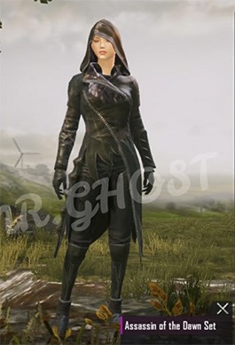 Bộ trang phục Assassin of the Dawn trong PUBG Mobile Season 10 mang phong cách sát thủ bí ẩn