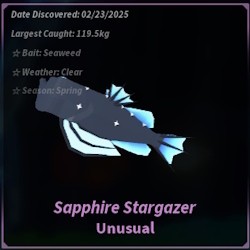 Cá Sapphire Stargazer trong Fisch