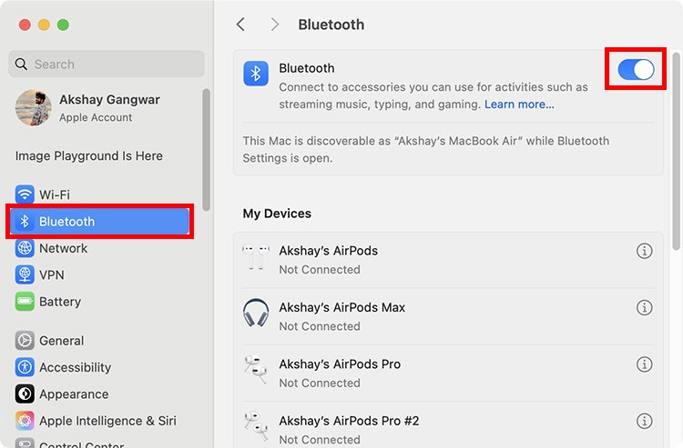 Các bước để bật Bluetooth trên máy Mac