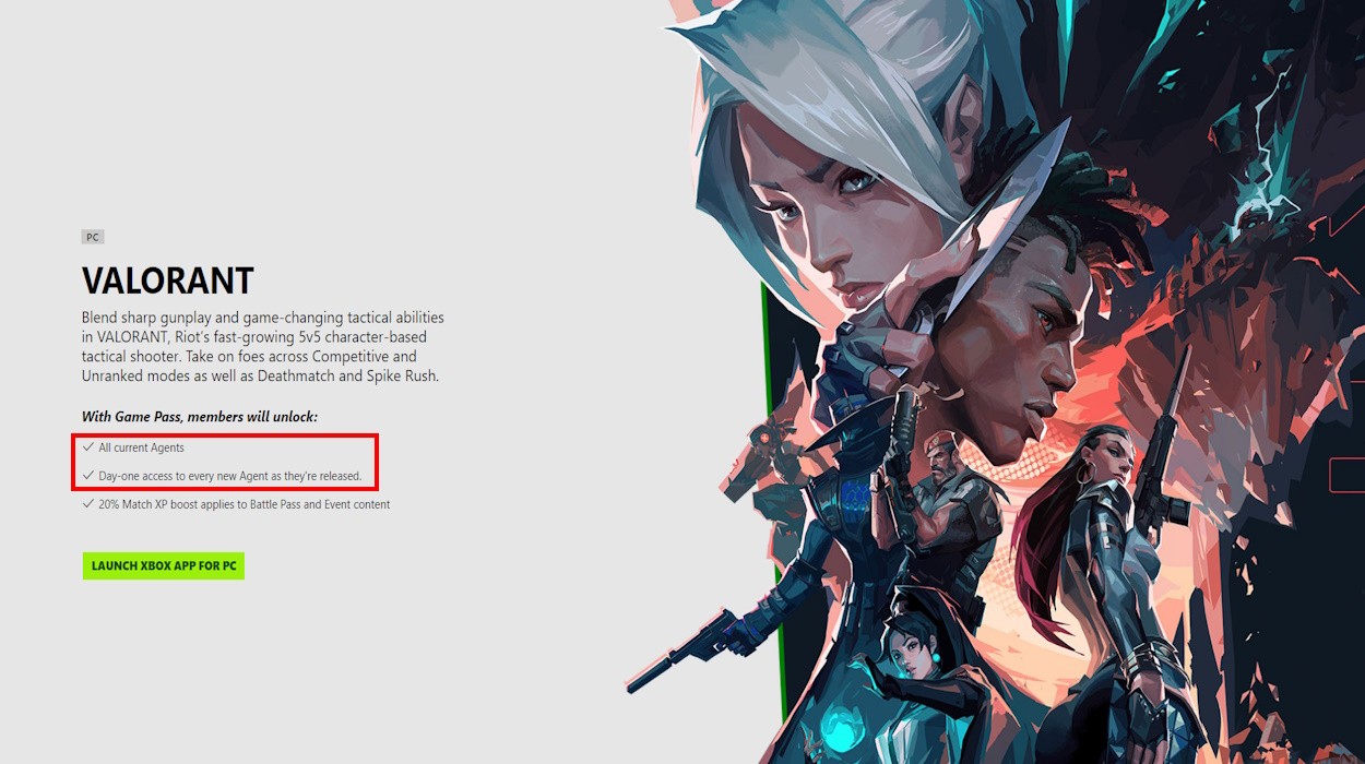 Các đặc vụ Valorant miễn phí trong Xbox Game Pass