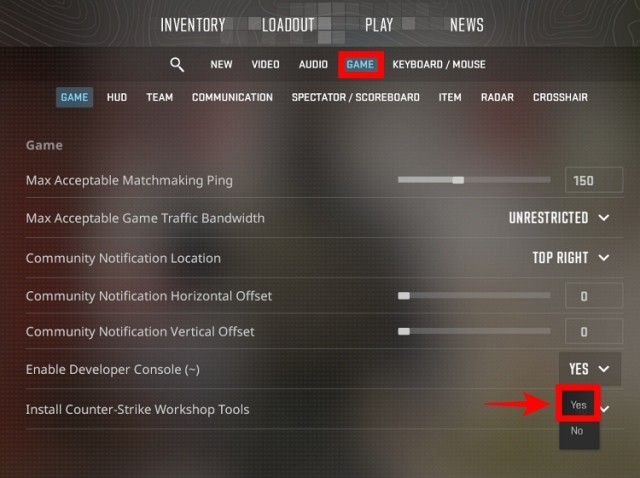 Cách bật console dành cho nhà phát triển trong Counter-Strike 2.