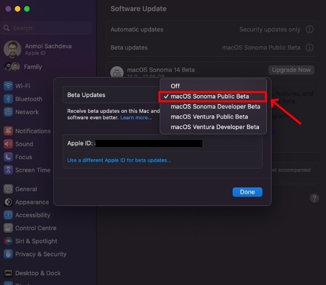 Cách cài đặt macOS Sonoma Beta trên máy Mac của bạn
