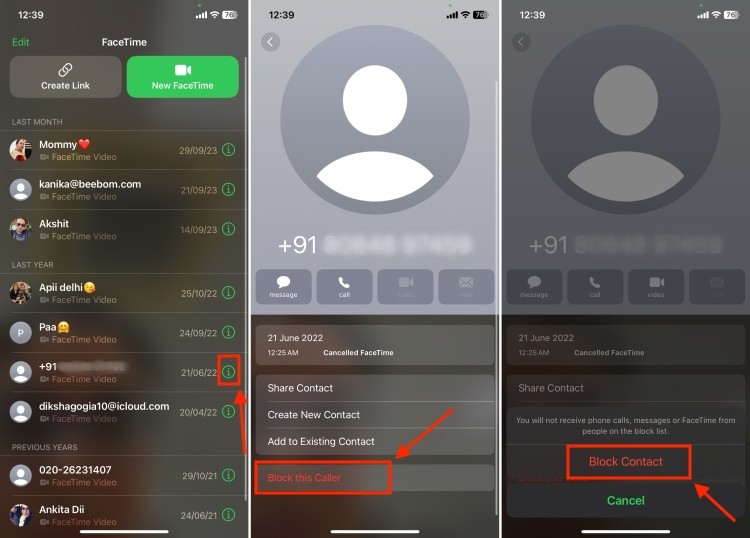 Cách chặn một liên hệ trên FaceTime