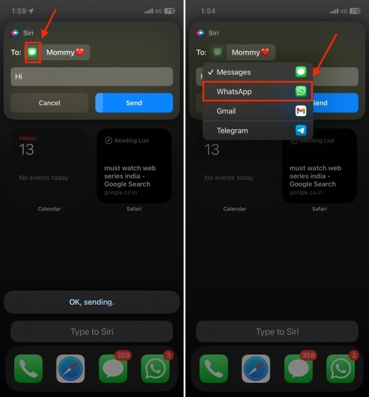 Hướng dẫn cách thay đổi ứng dụng nhắn tin mặc định của Siri trên iPhone (iOS 17)