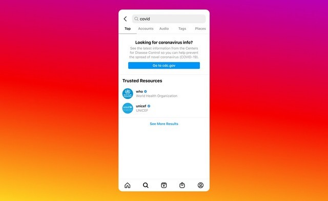 Cách Instagram giữ tìm kiếm an toàn