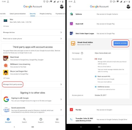 Cách Kiểm Tra và Hủy Quyền Truy Cập Gmail của Ứng Dụng Bên Thứ Ba trên Thiết Bị Android