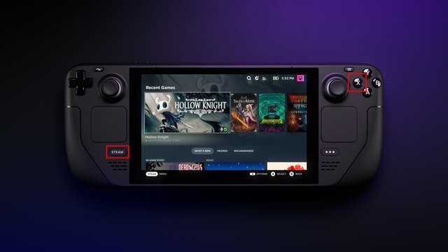 Cách mở bàn phím trên Steam Deck