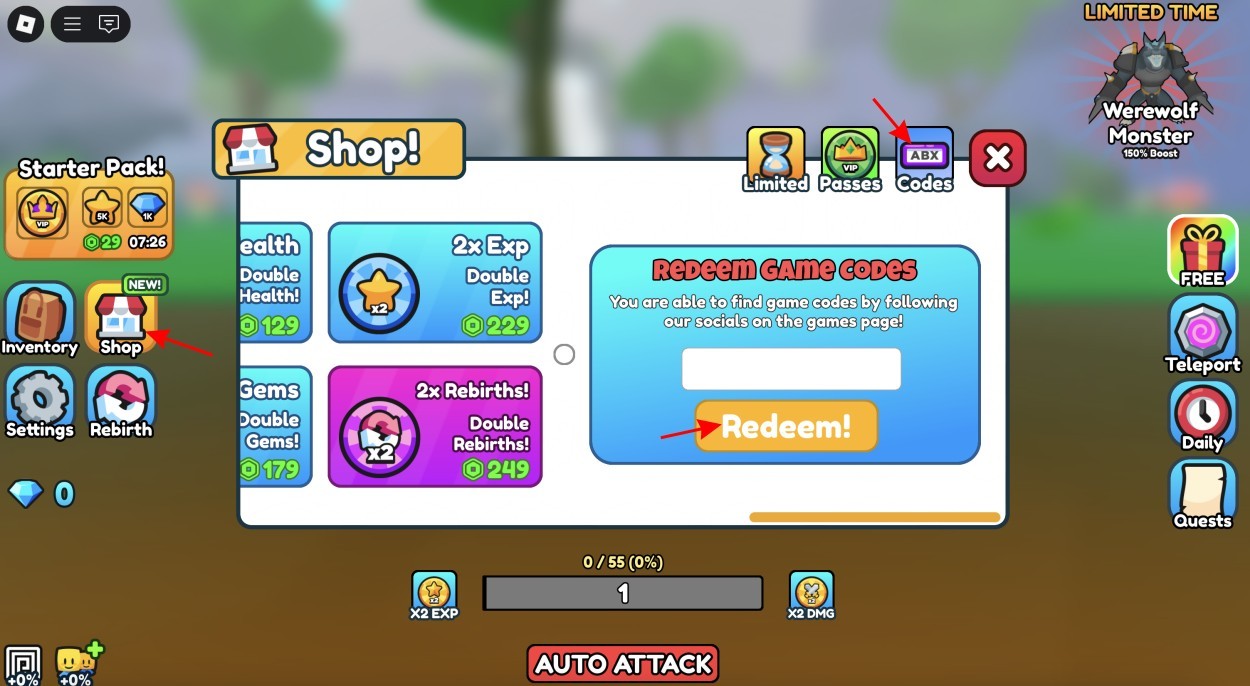Code Monster Evolution Roblox mới nhất (2025)