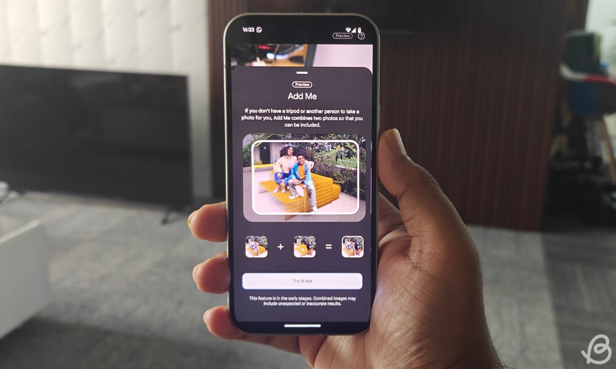 Cách sử dụng tính năng Add Me trên Pixel 9