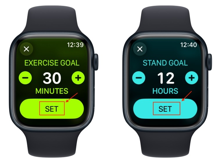 Cách thay đổi mục tiêu hoạt động trên Apple Watch