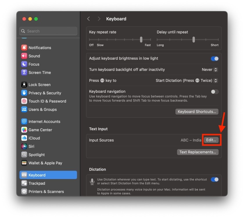 Cách thay đổi ngôn ngữ bàn phím macOS