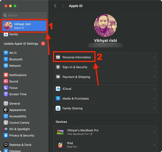 Cài đặt Apple ID trên Mac