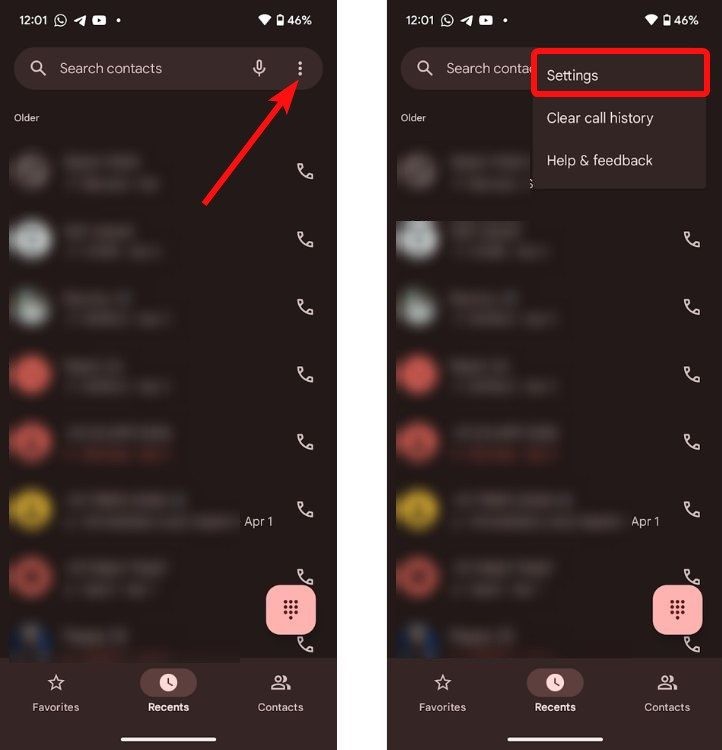 Cài đặt chặn spam trên ứng dụng Google Phone