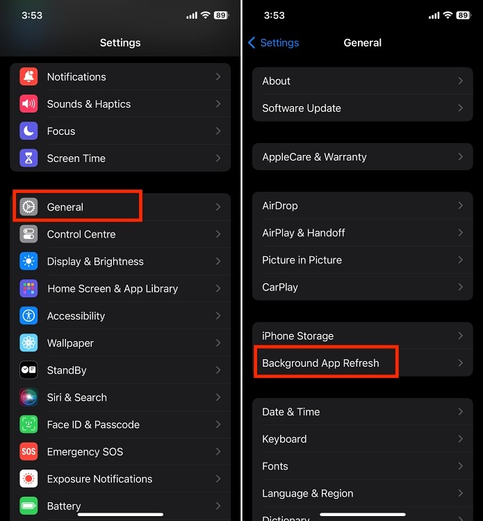 Cài đặt chung trên iPhone
