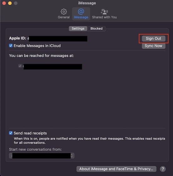 Cài đặt iMessage trên máy Mac