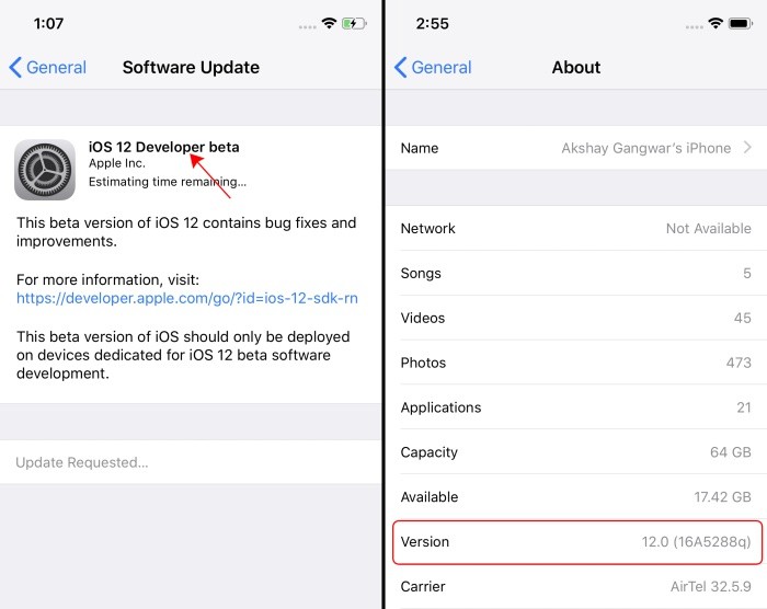 Hướng Dẫn Cài Đặt iOS 12 Beta Trên iPhone và iPad