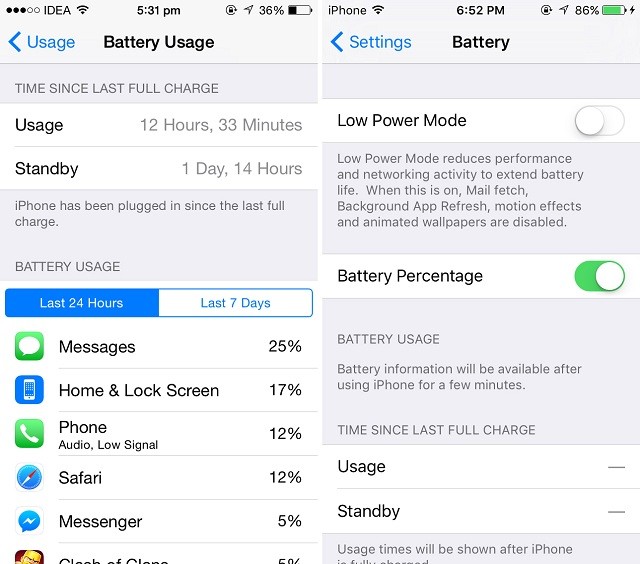 Cài Đặt Pin iOS 8 và iOS 9