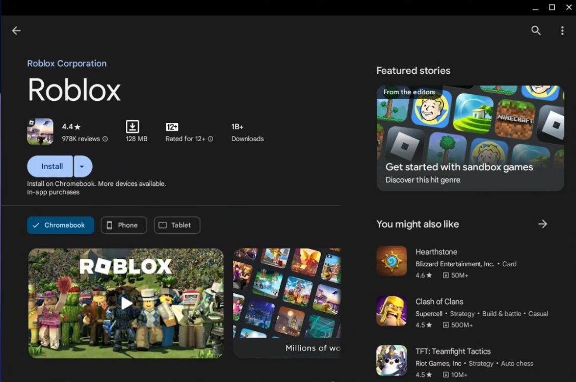 Hướng dẫn chơi Roblox trên Chromebook chi tiết nhất 2025