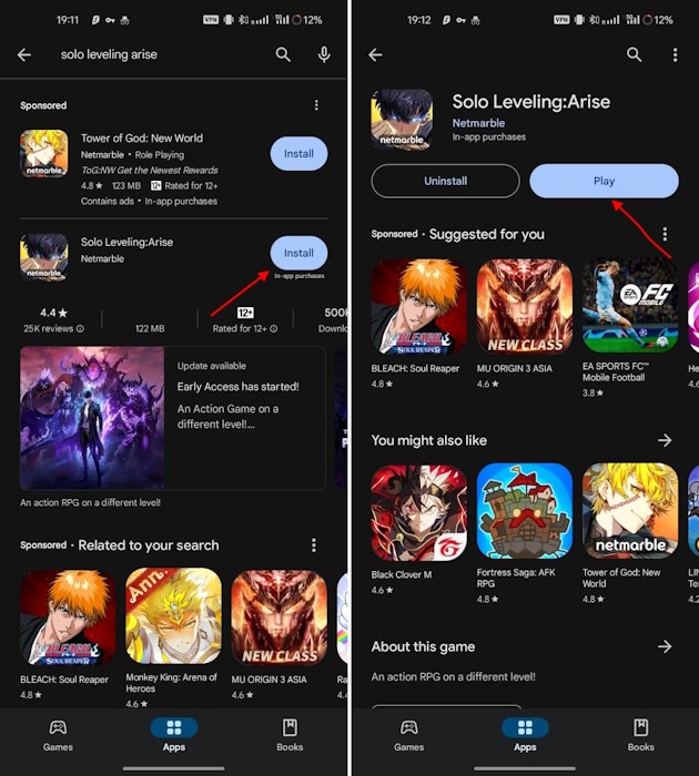 Cài đặt Solo Leveling Arise